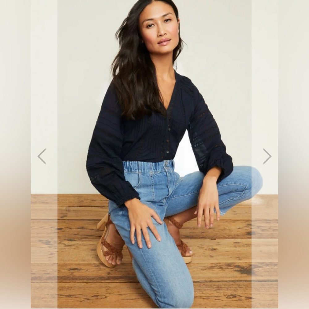 Veronica Beard Arya Straight High Rise Jeans